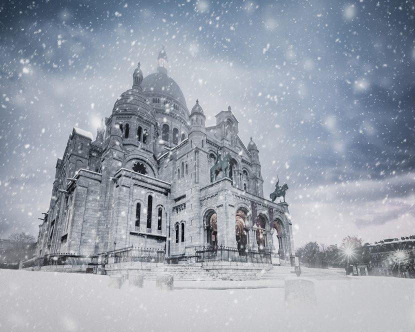 Sacre Coeur in inverno